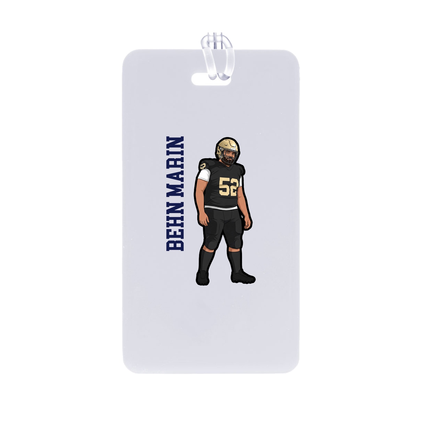 Bag Tag — Name Vertical in Classic