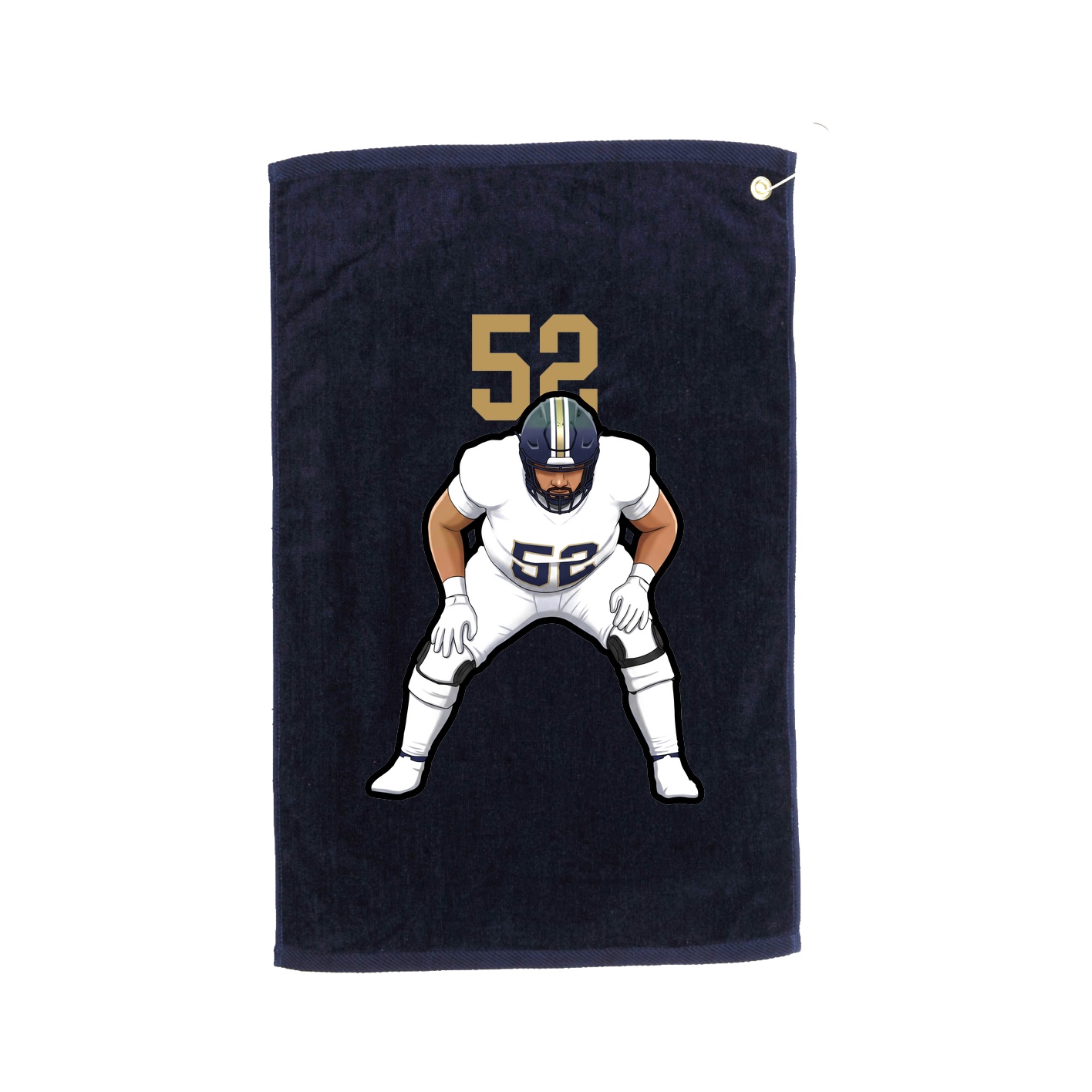 Golf Towel — Number Top in Navy
