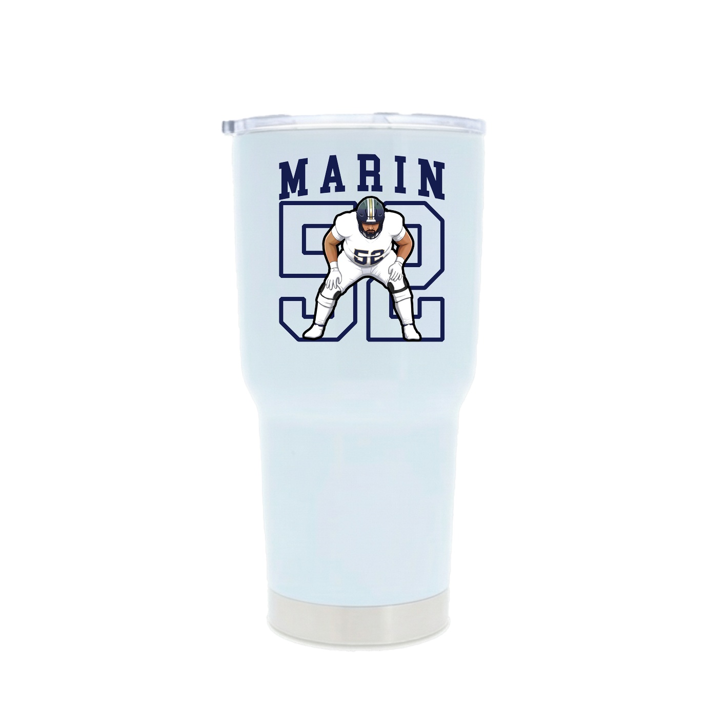 30oz Stainless Steel Tumbler — Shirsey in White