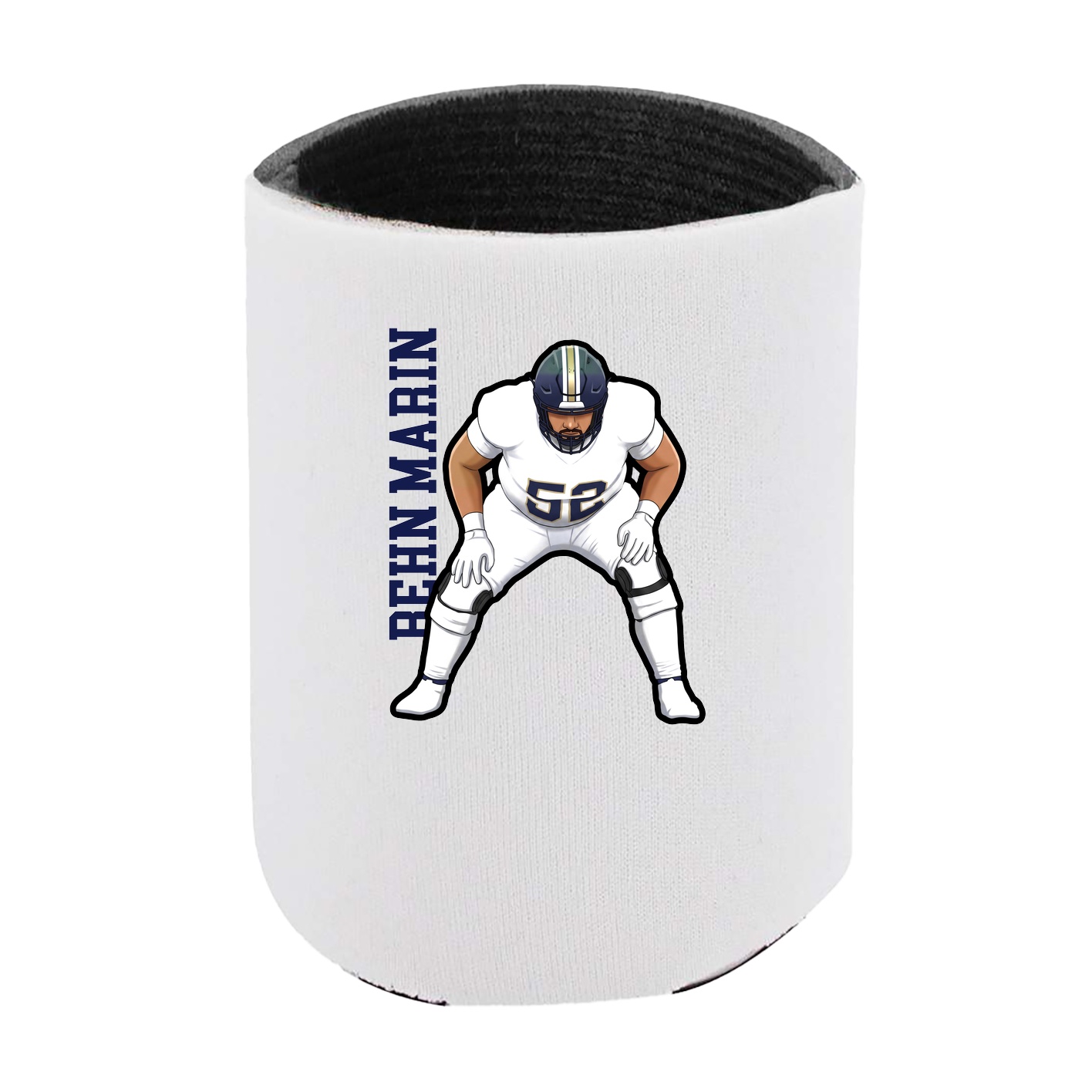 Can Holder — Name Vertical in White