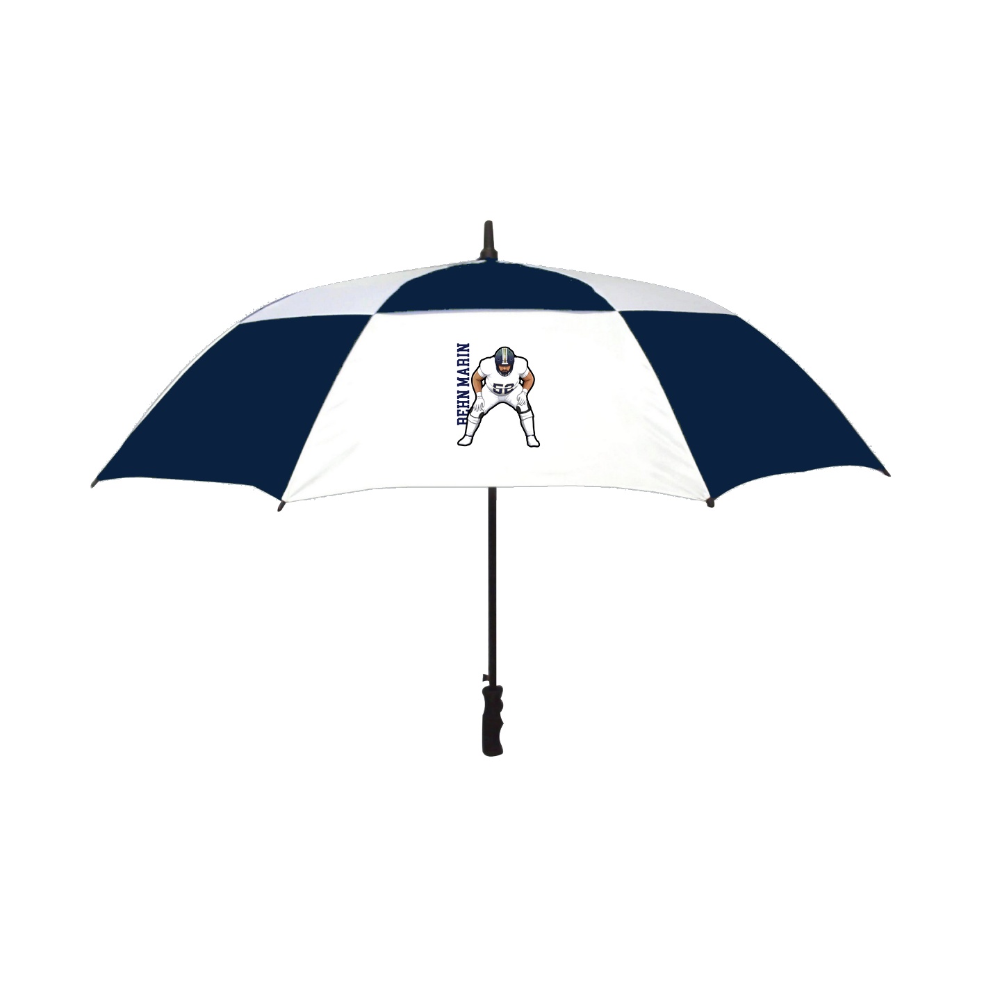 Golf Umbrella — Name Vertical in Navy
