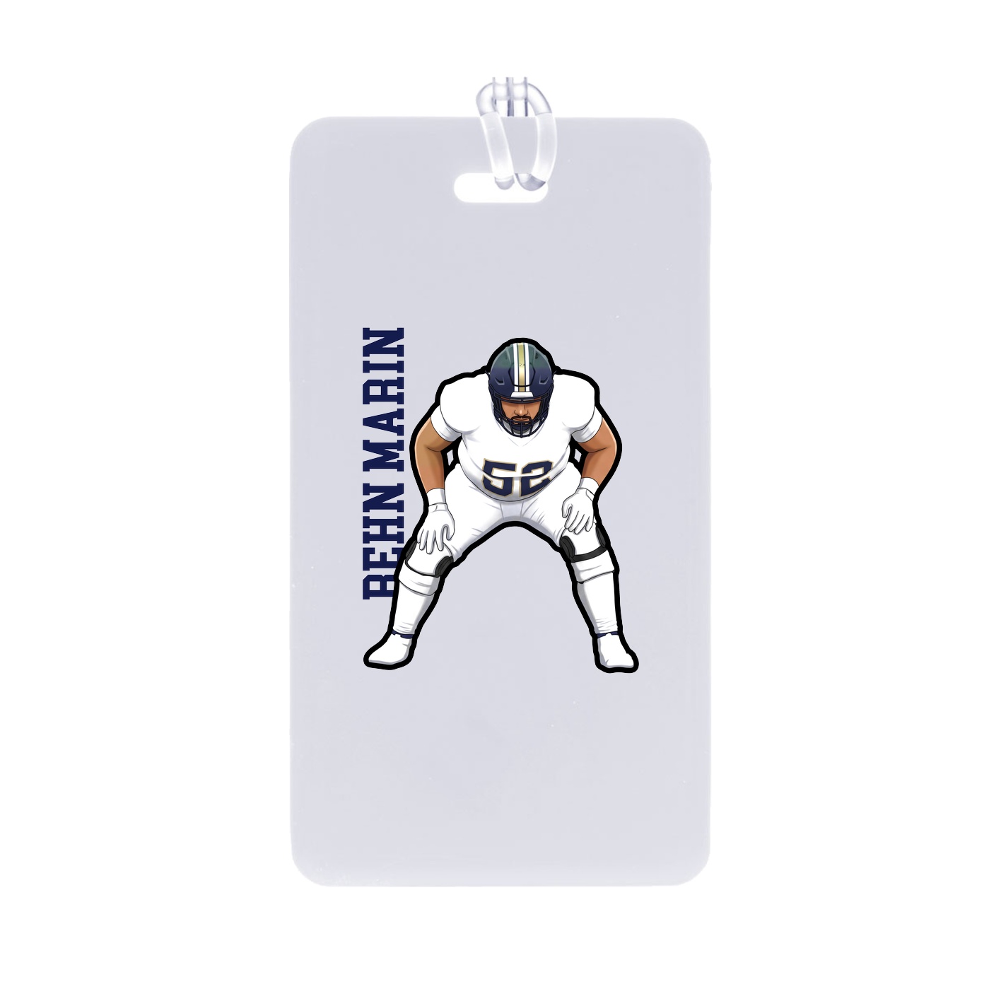 Bag Tag — Name Vertical in Classic