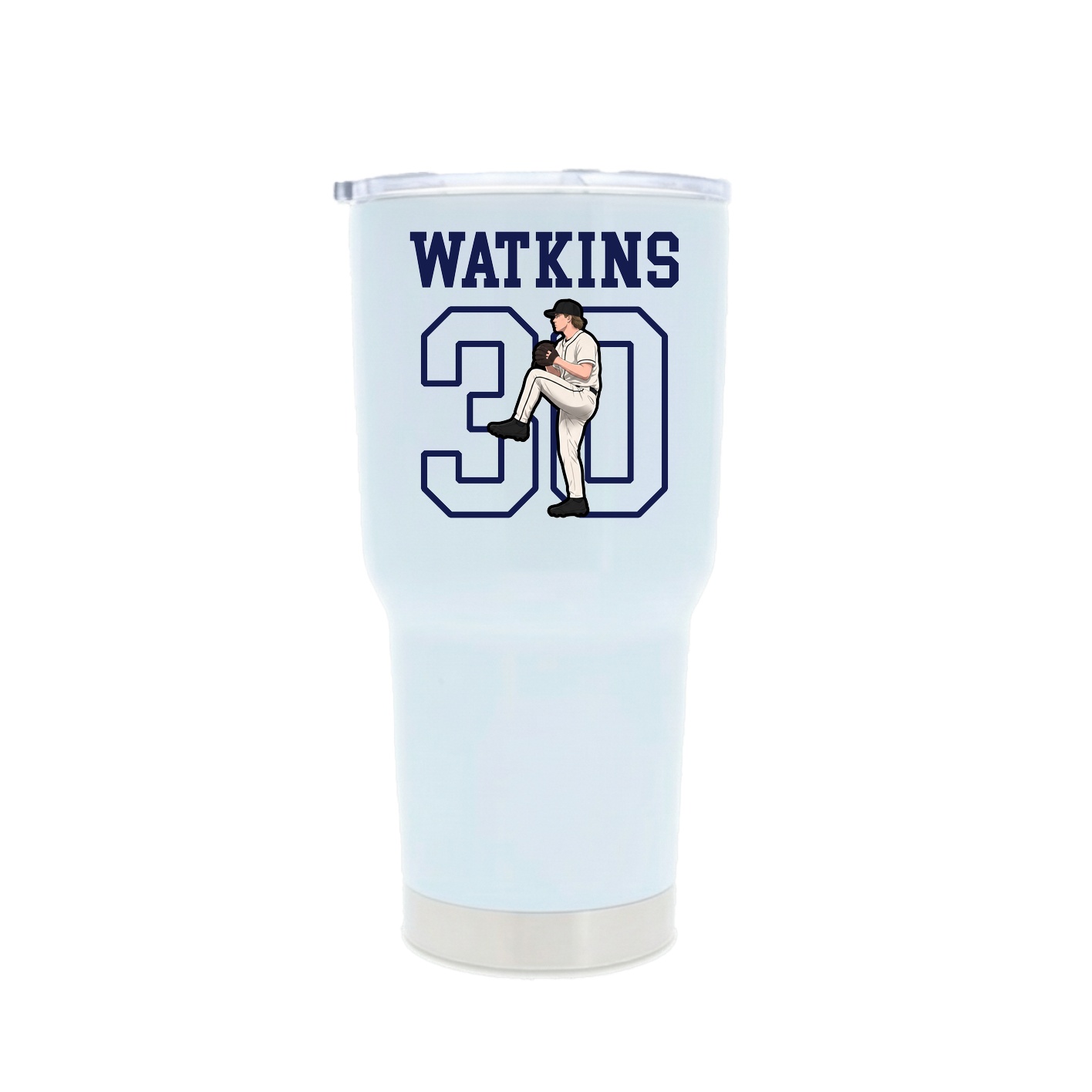 30oz Stainless Steel Tumbler — Shirsey in White