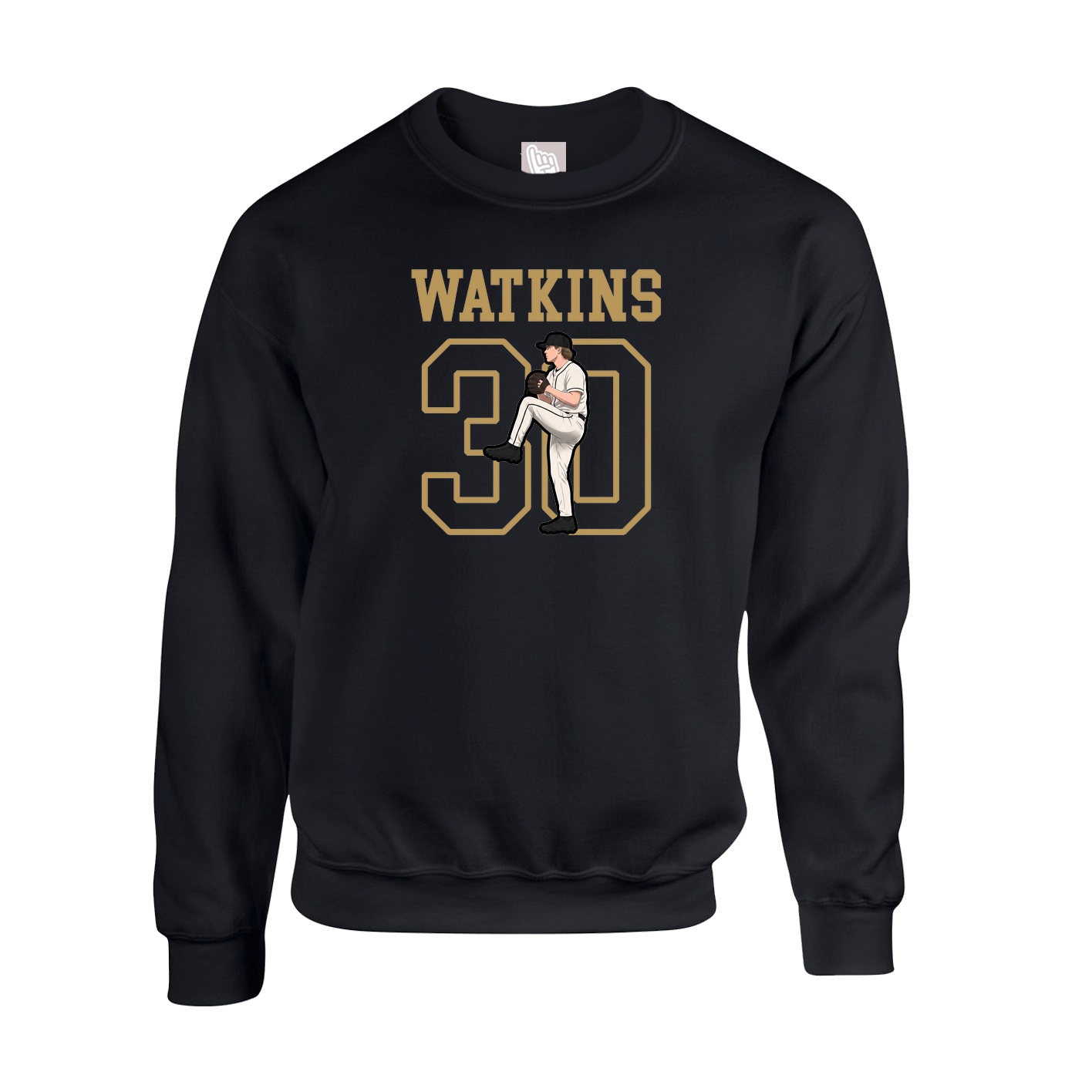 Fleece Crew — Shirsey in Black
