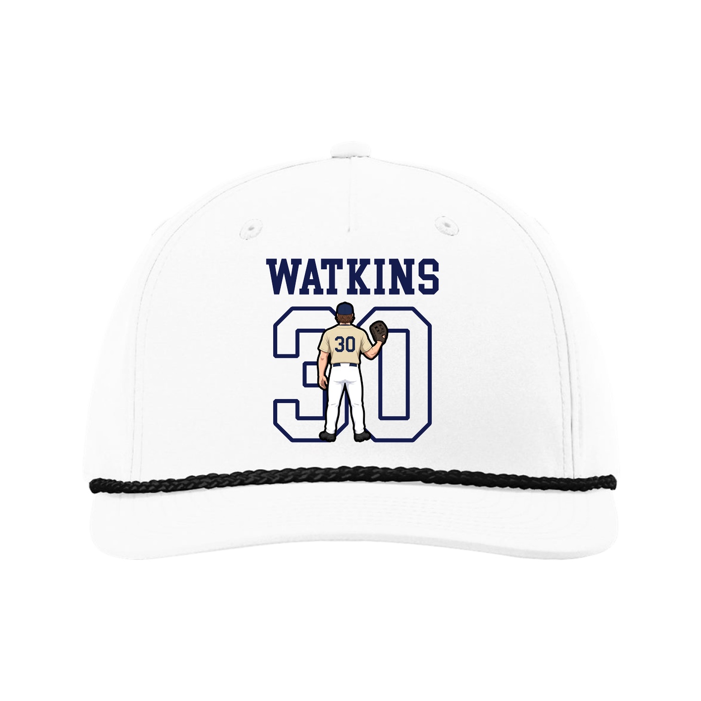 Five-Panel Classic Rope Cap — Shirsey in White