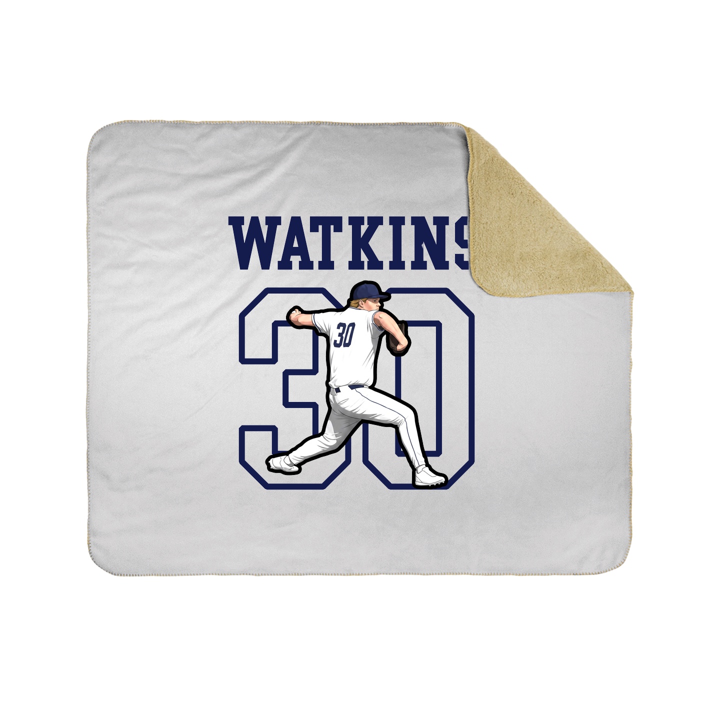 Throw Blanket — Shirsey in White