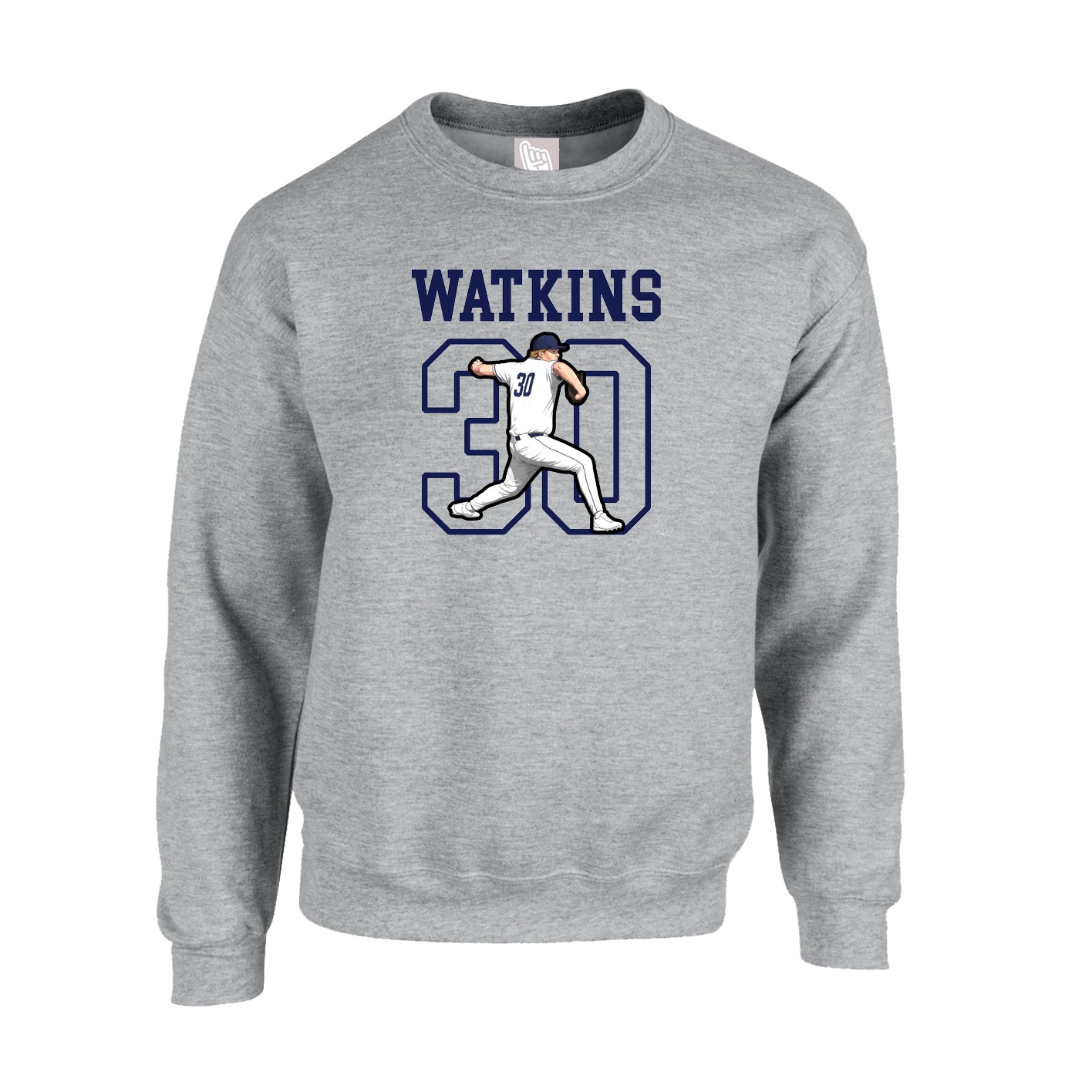 Fleece Crew — Shirsey in Grey