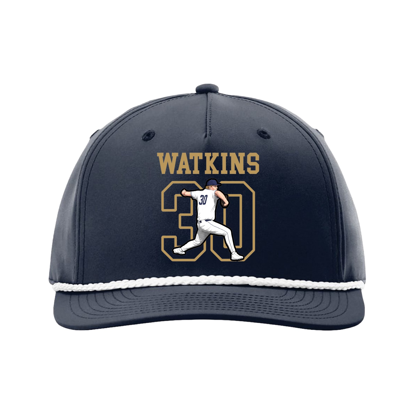 Five-Panel Classic Rope Cap — Shirsey in Navy