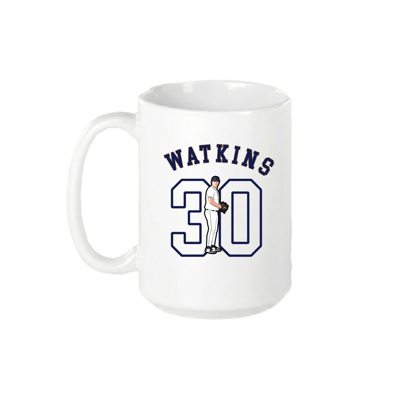 15oz Coffee Mug — Shirsey Arch in White