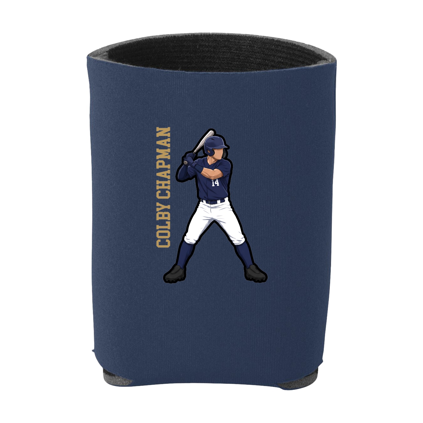 Can Holder — Name Vertical in Navy