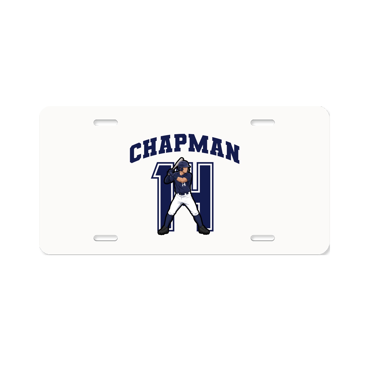 License Plate — Number in Classic