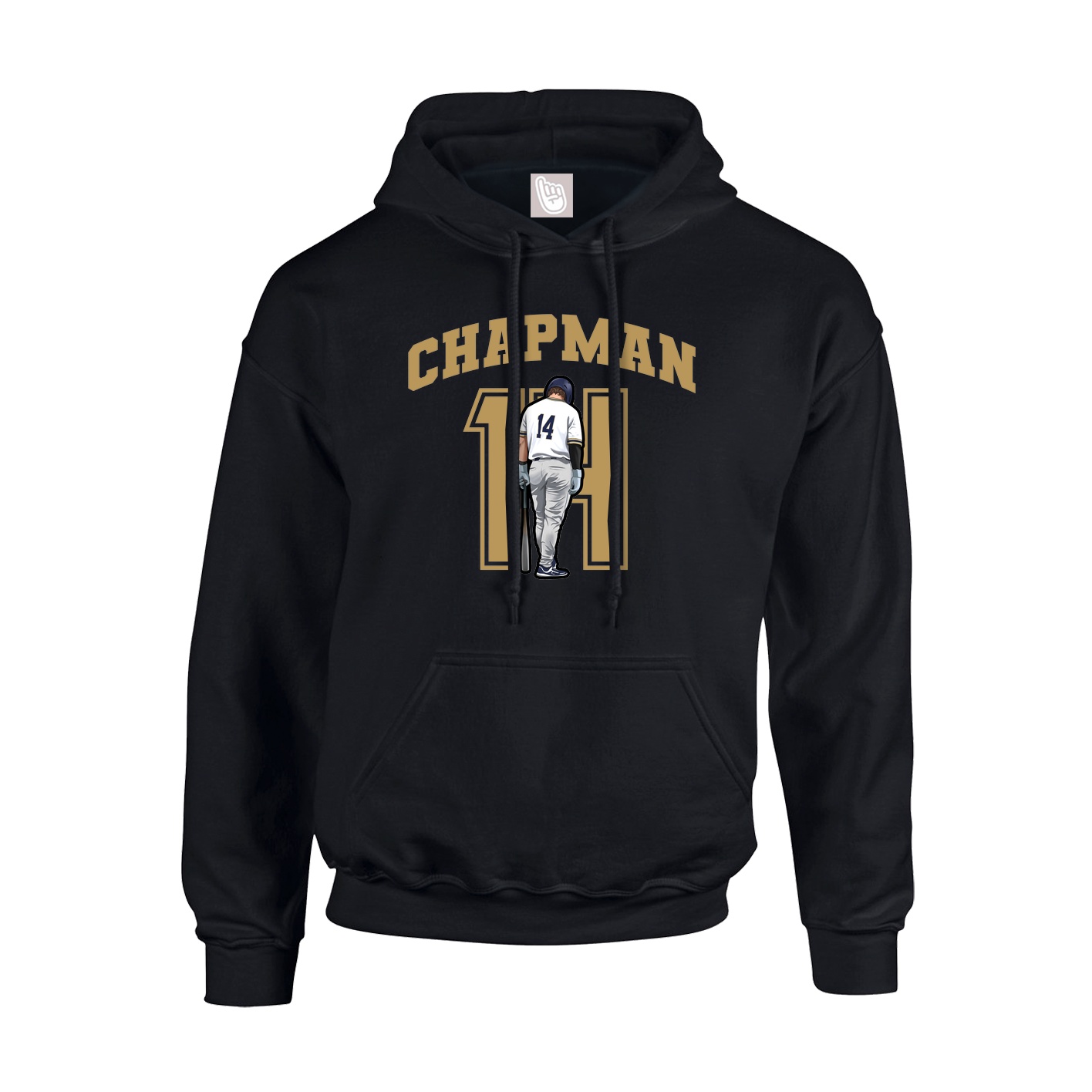 Hoodie — Number in Black