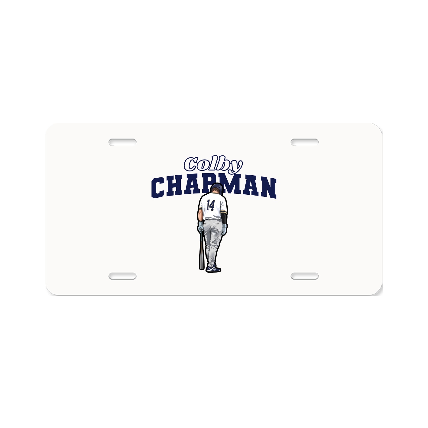 License Plate — Name Arch in Classic