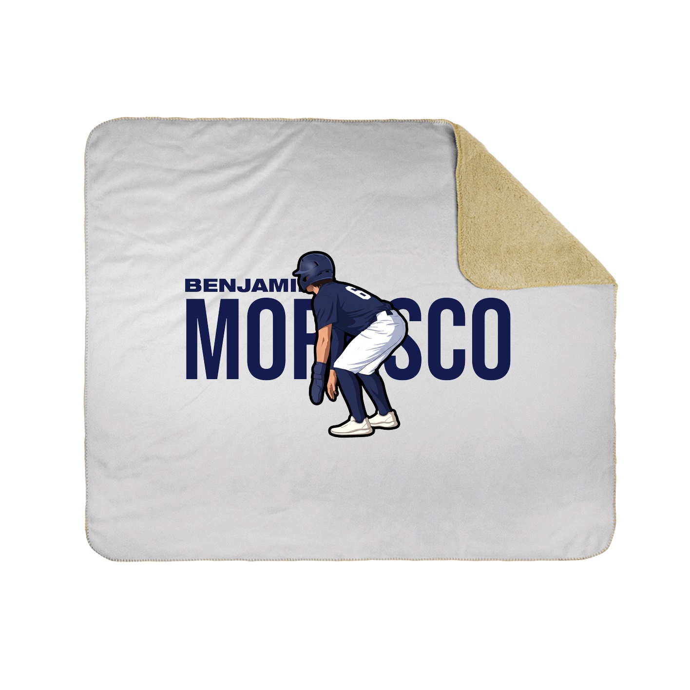 Throw Blanket — Player Name in White