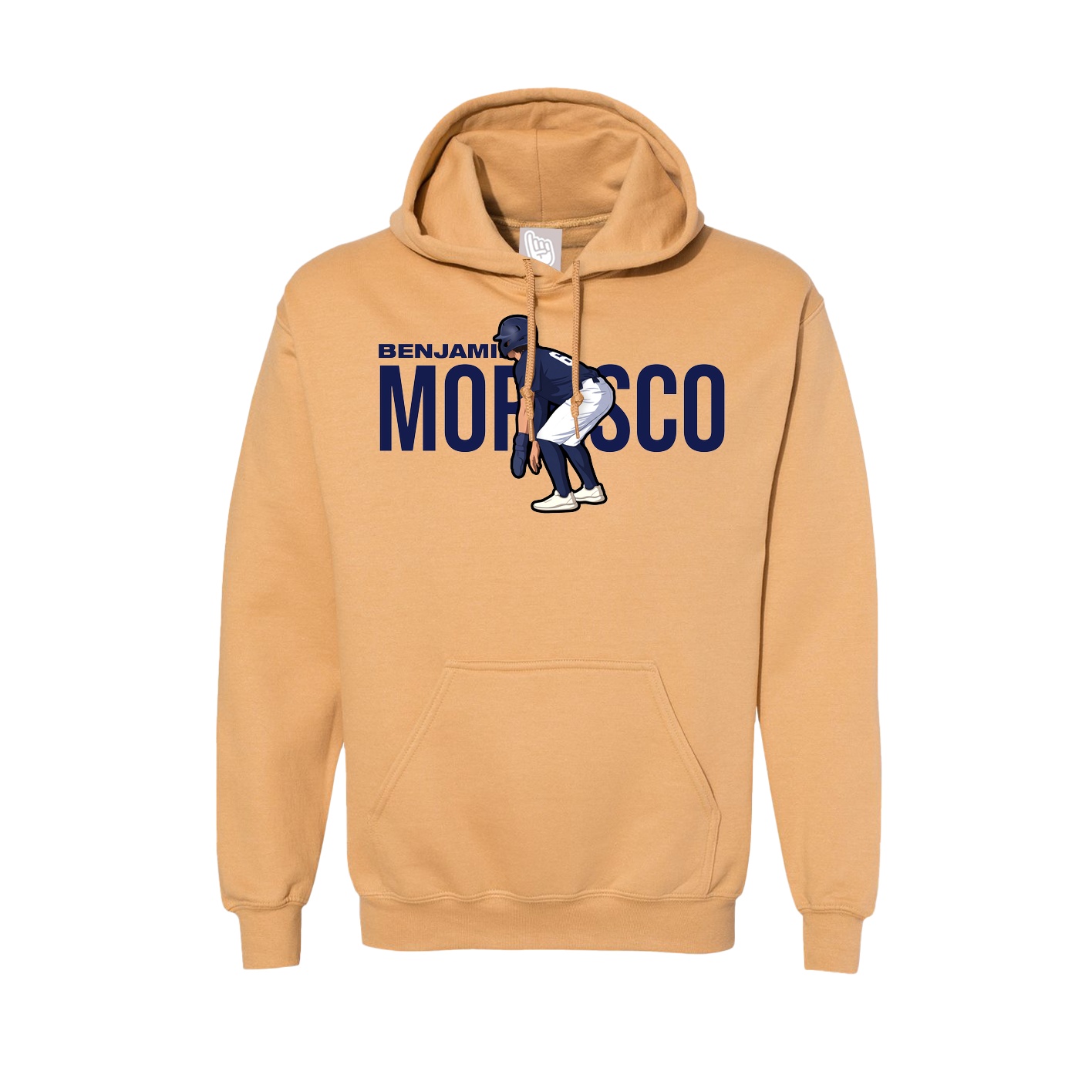 Hoodie — Player Name in Vegas Gold