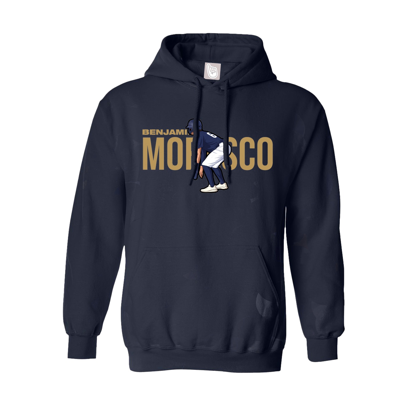 Youth Hoodie — Player Name in Navy