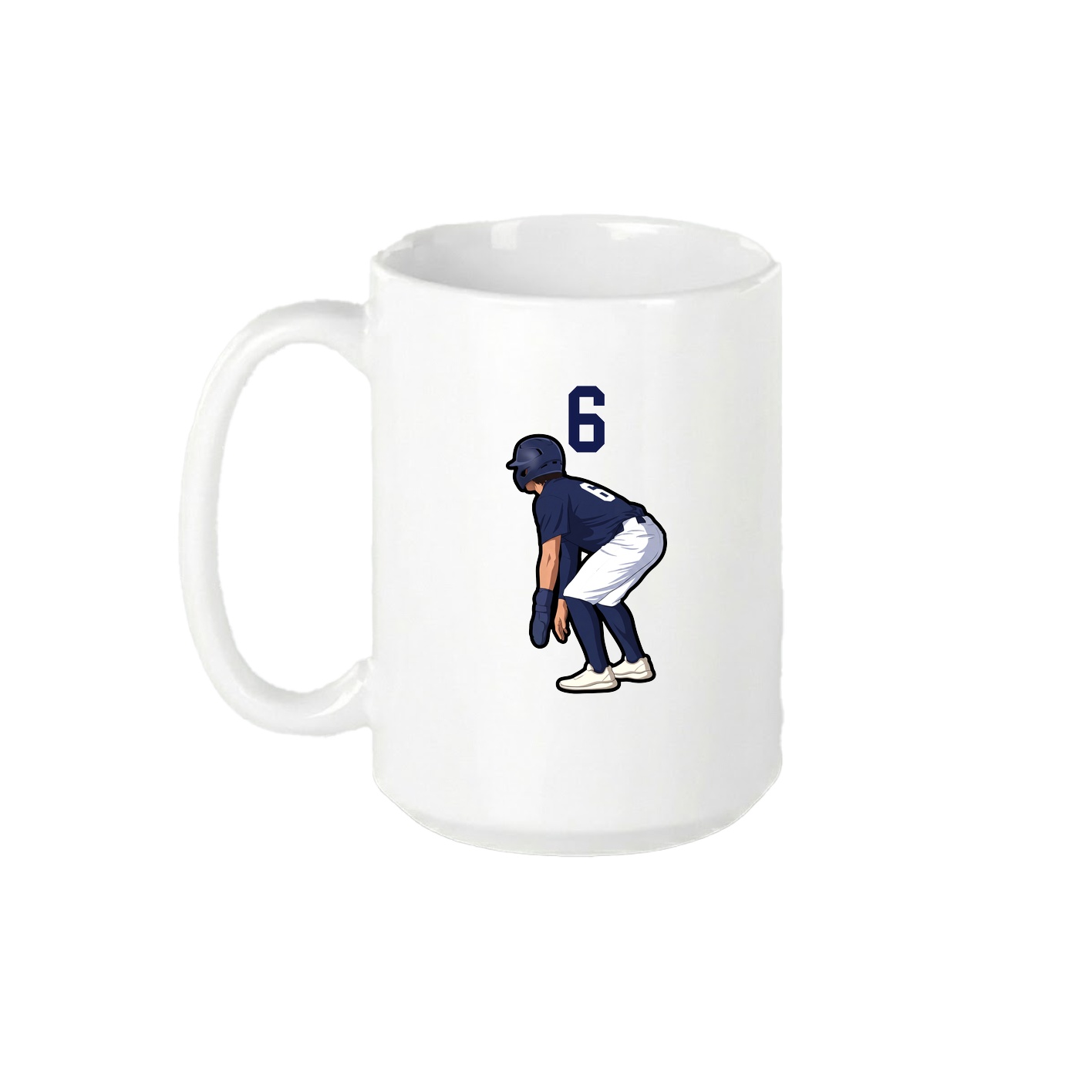 15oz Coffee Mug — Number Top in White