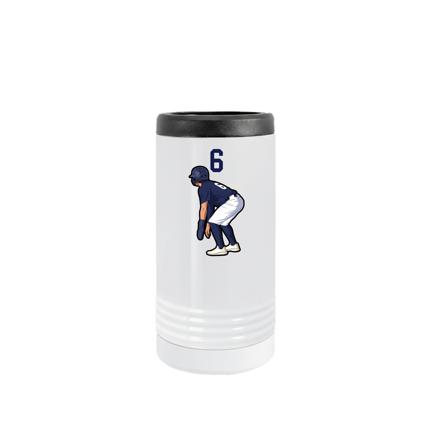 Slim Beverage Holder — Number Top in White