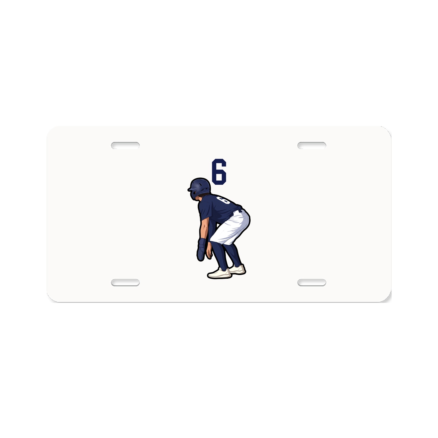 License Plate — Number Top in Classic