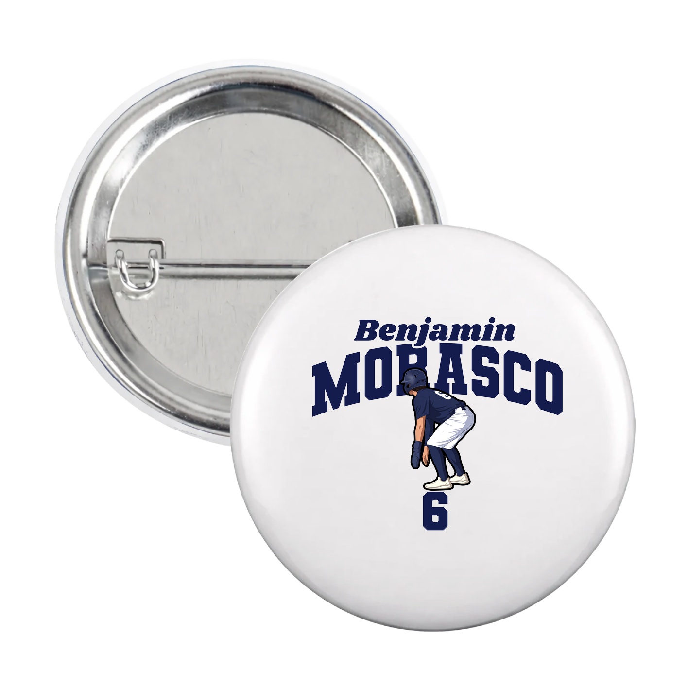 Game Day Button — Signature Arch in White