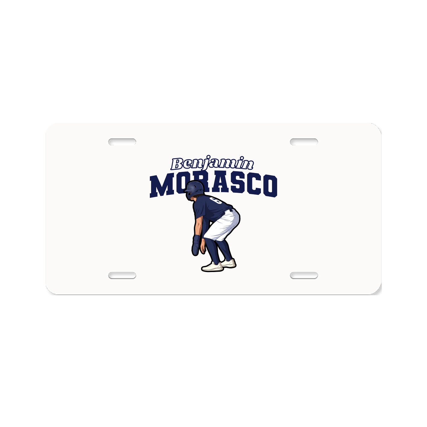 License Plate — Name Arch in Classic