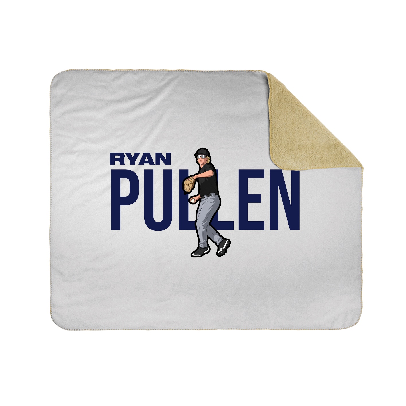 Throw Blanket — Player Name in White