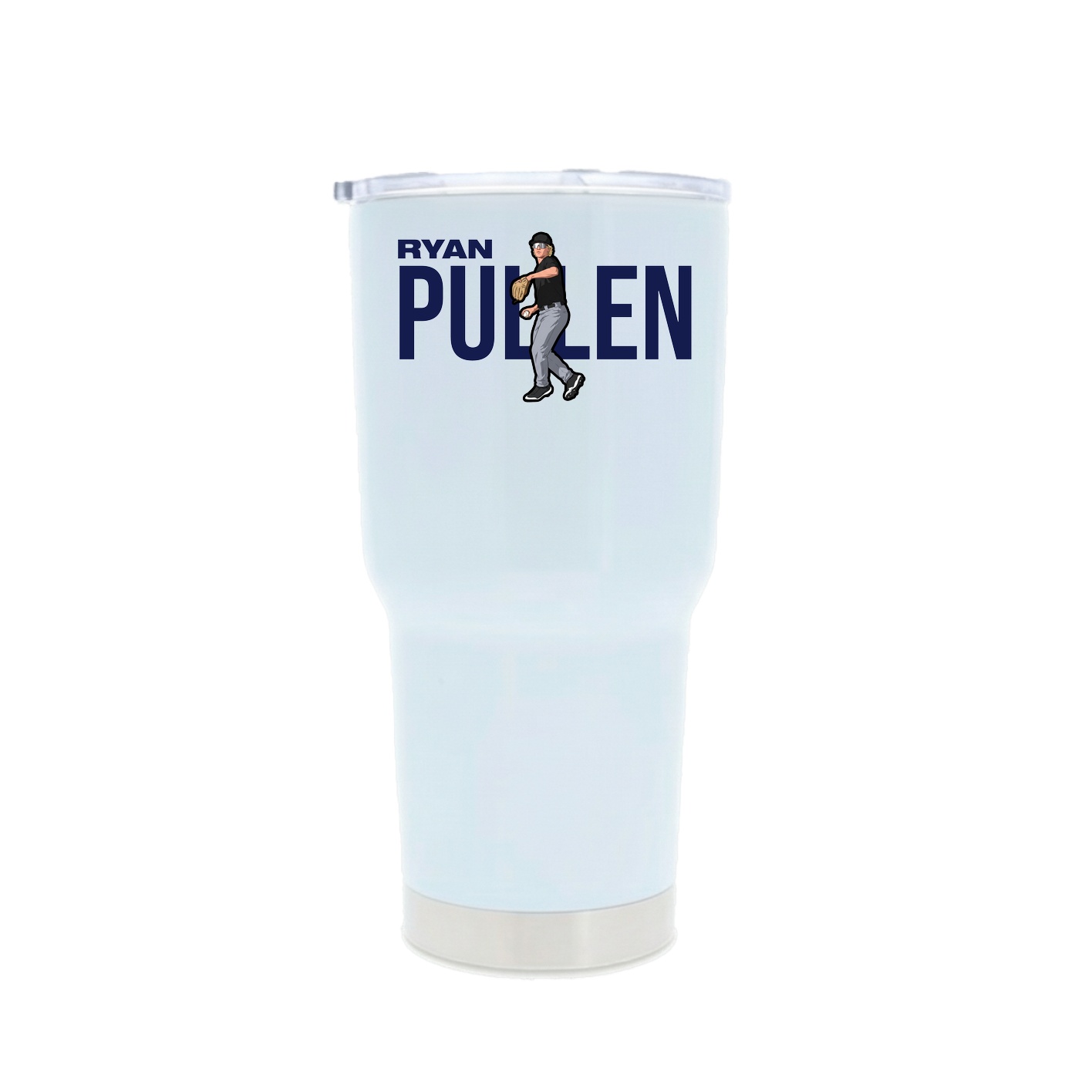 30oz Stainless Steel Tumbler — Player Name in White