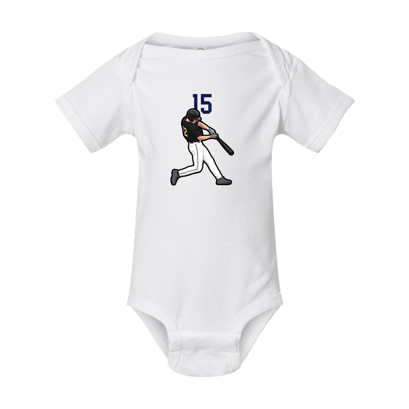 Baby Onesie — Number Top in White