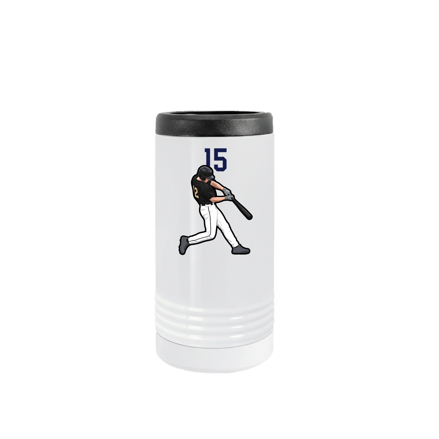 Slim Beverage Holder — Number Top in White
