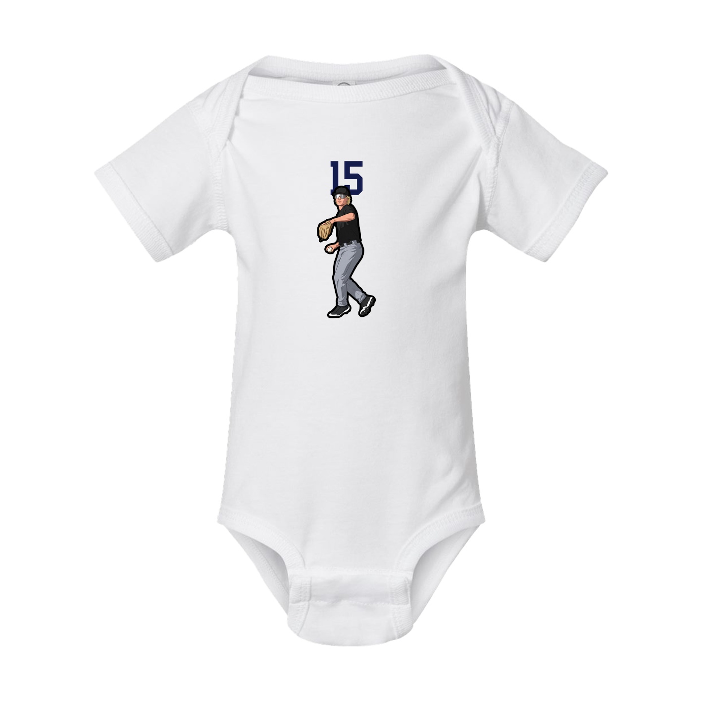 Baby Onesie — Number Top in White