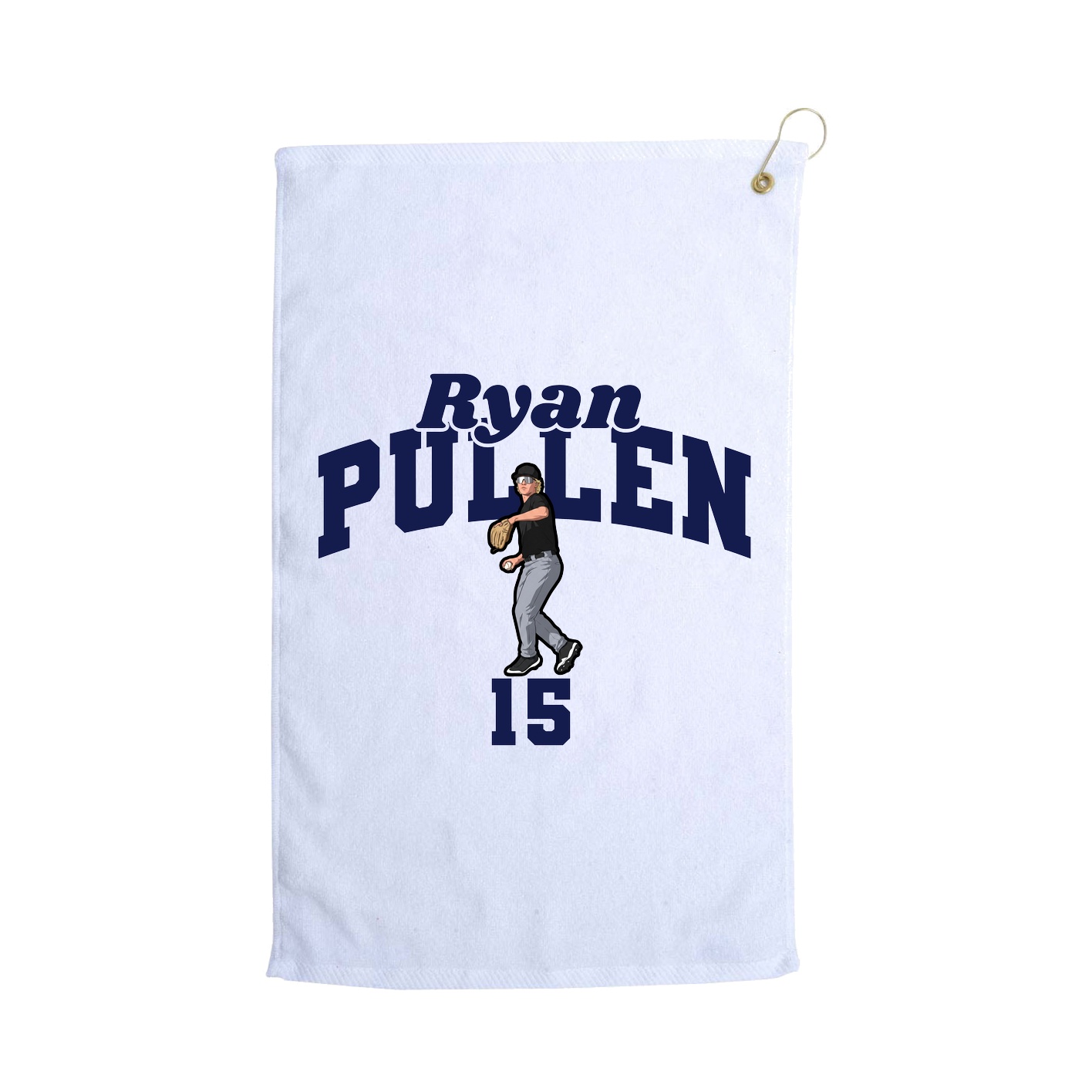 Golf Towel — Signature Arch in White