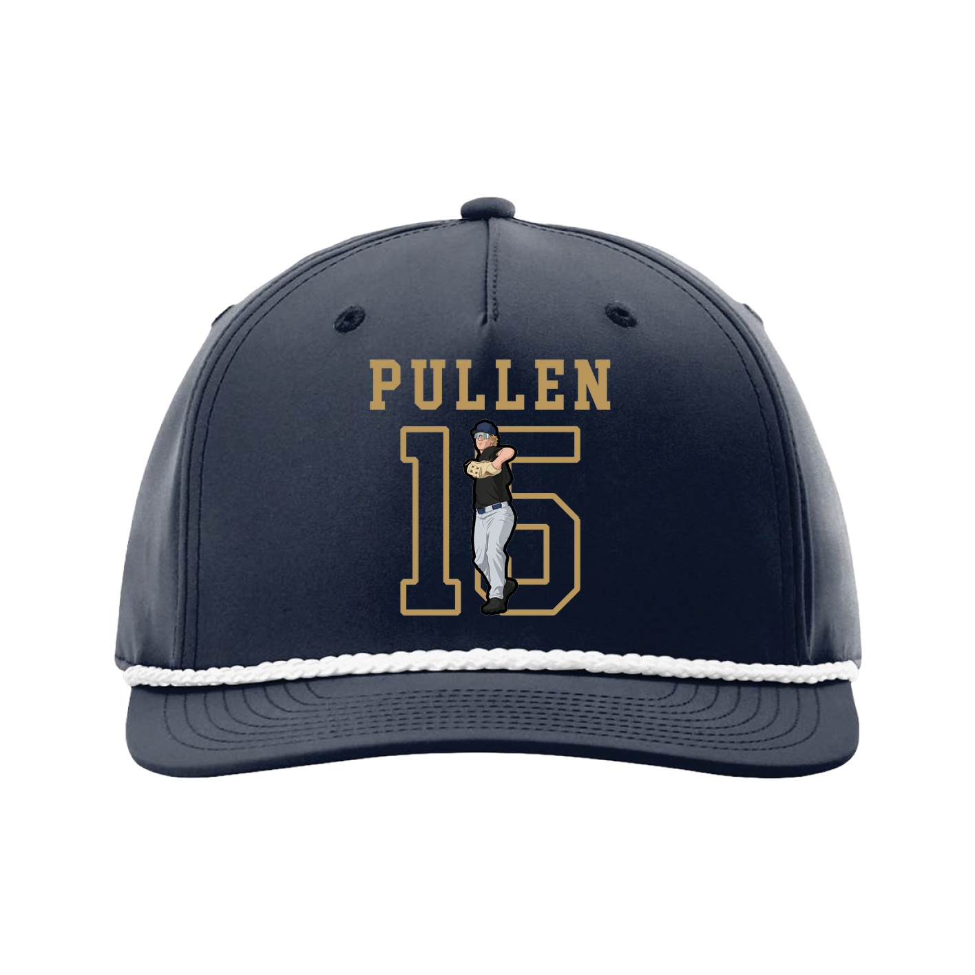 Five-Panel Classic Rope Cap — Shirsey in Navy