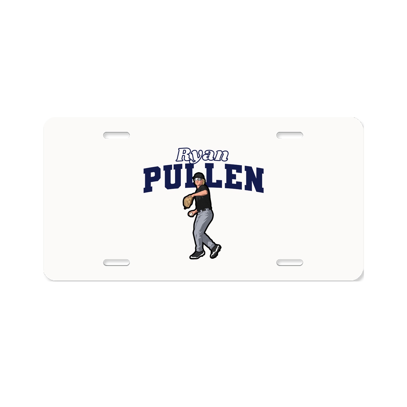 License Plate — Name Arch in Classic