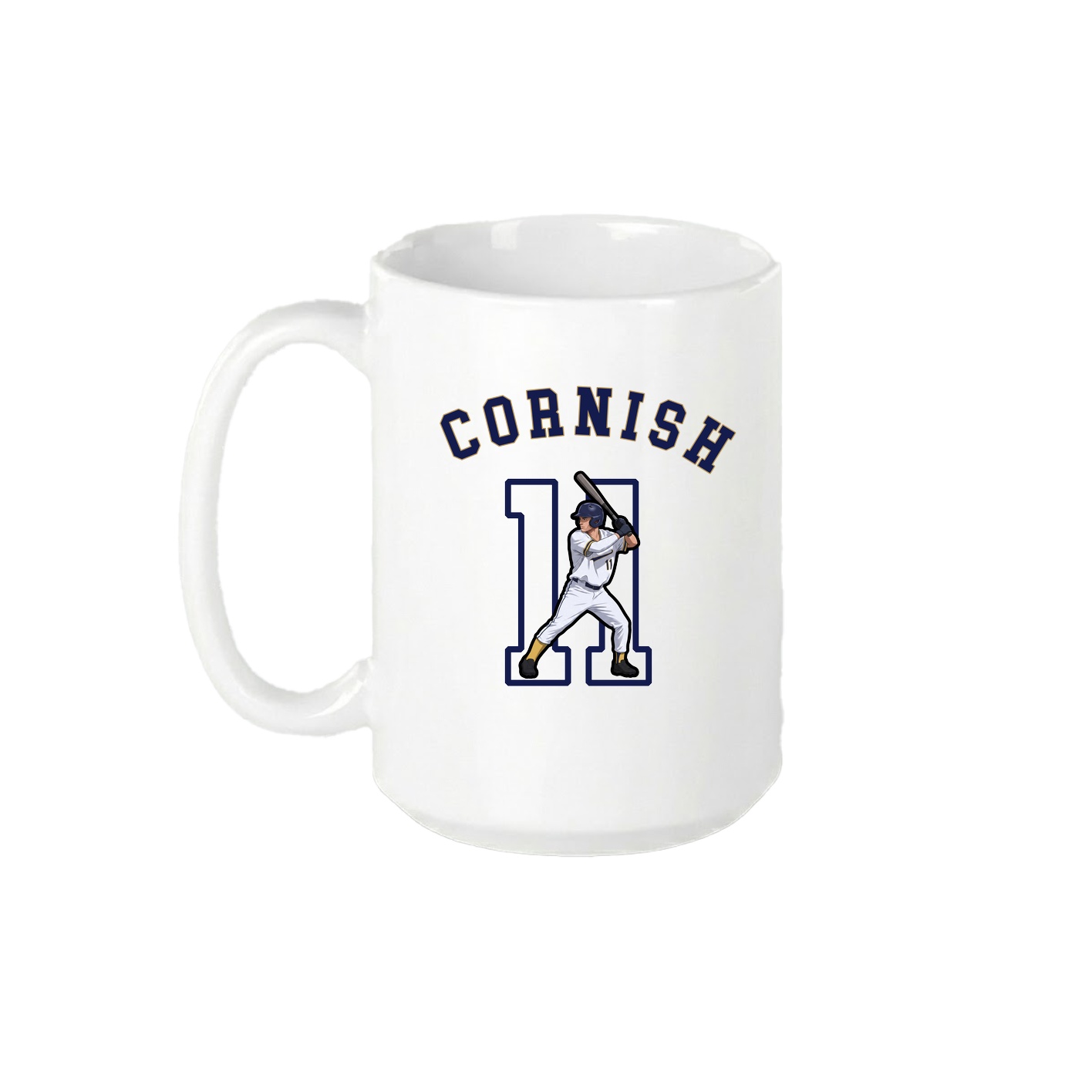 15oz Coffee Mug — Shirsey Arch in White