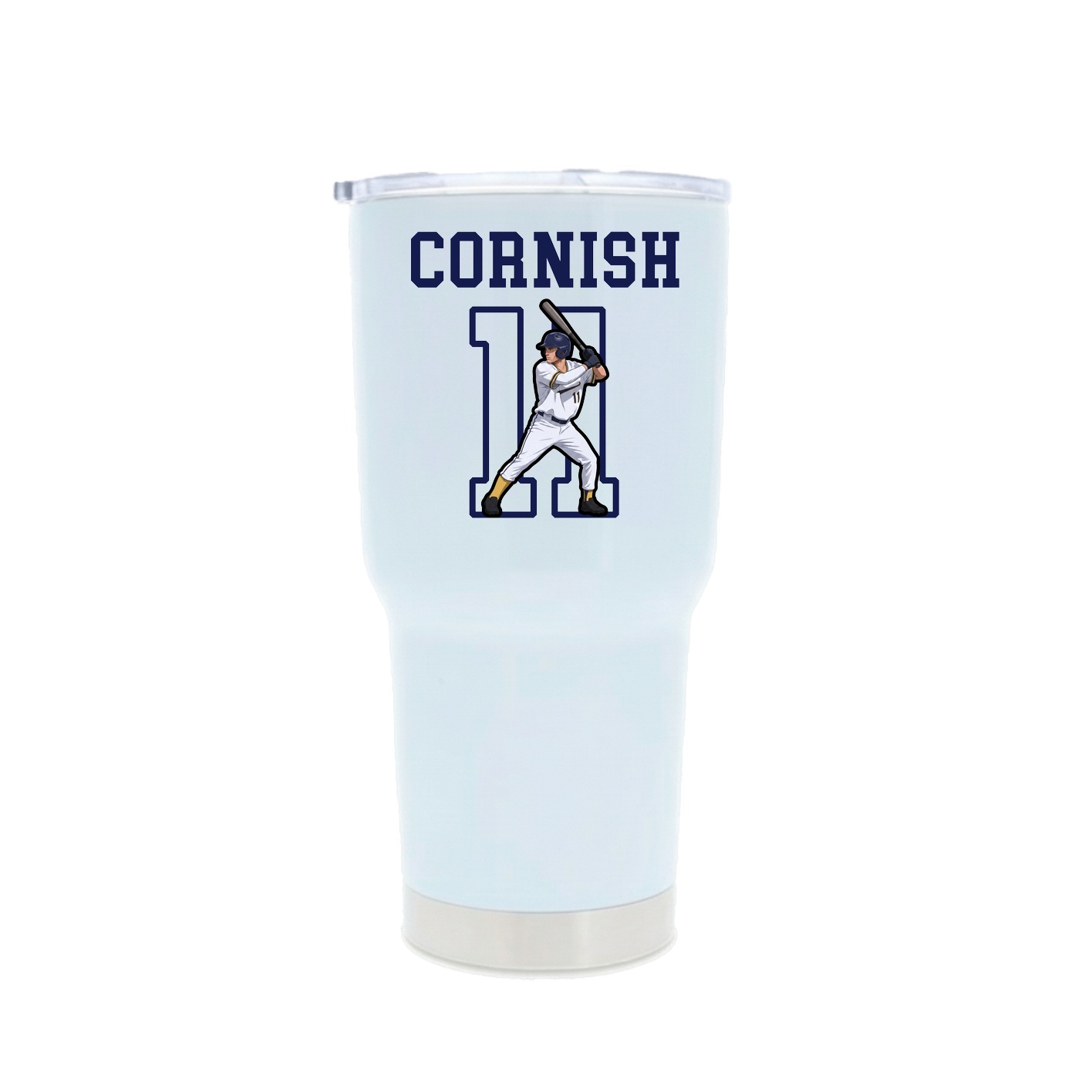 30oz Stainless Steel Tumbler — Shirsey in White