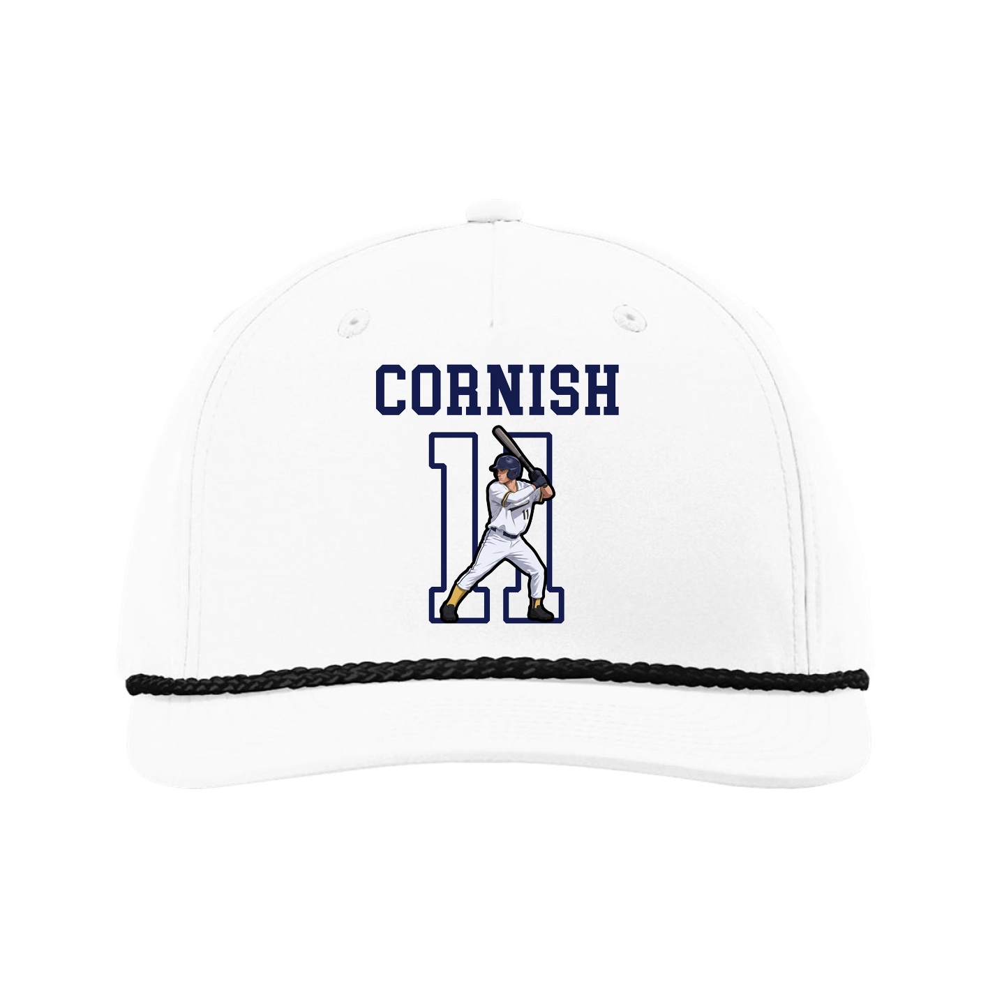 Five-Panel Classic Rope Cap — Shirsey in White