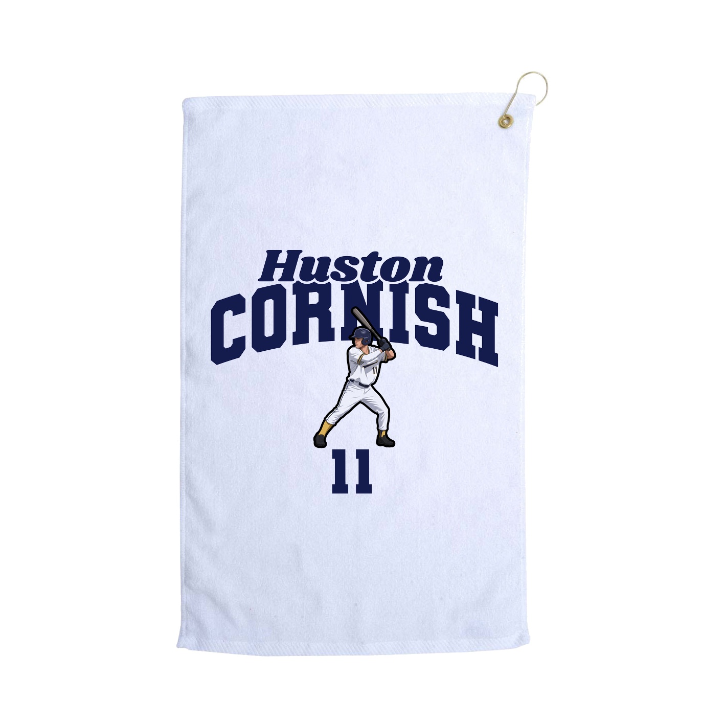 Golf Towel — Signature Arch in White