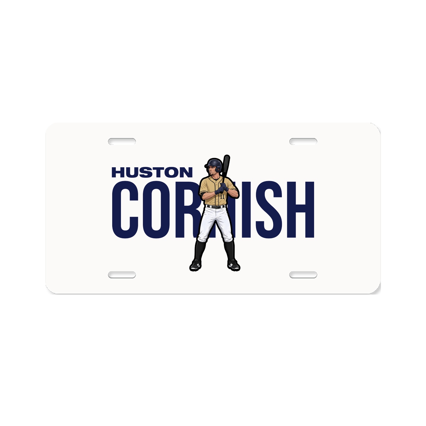 License Plate — Player Name in Classic