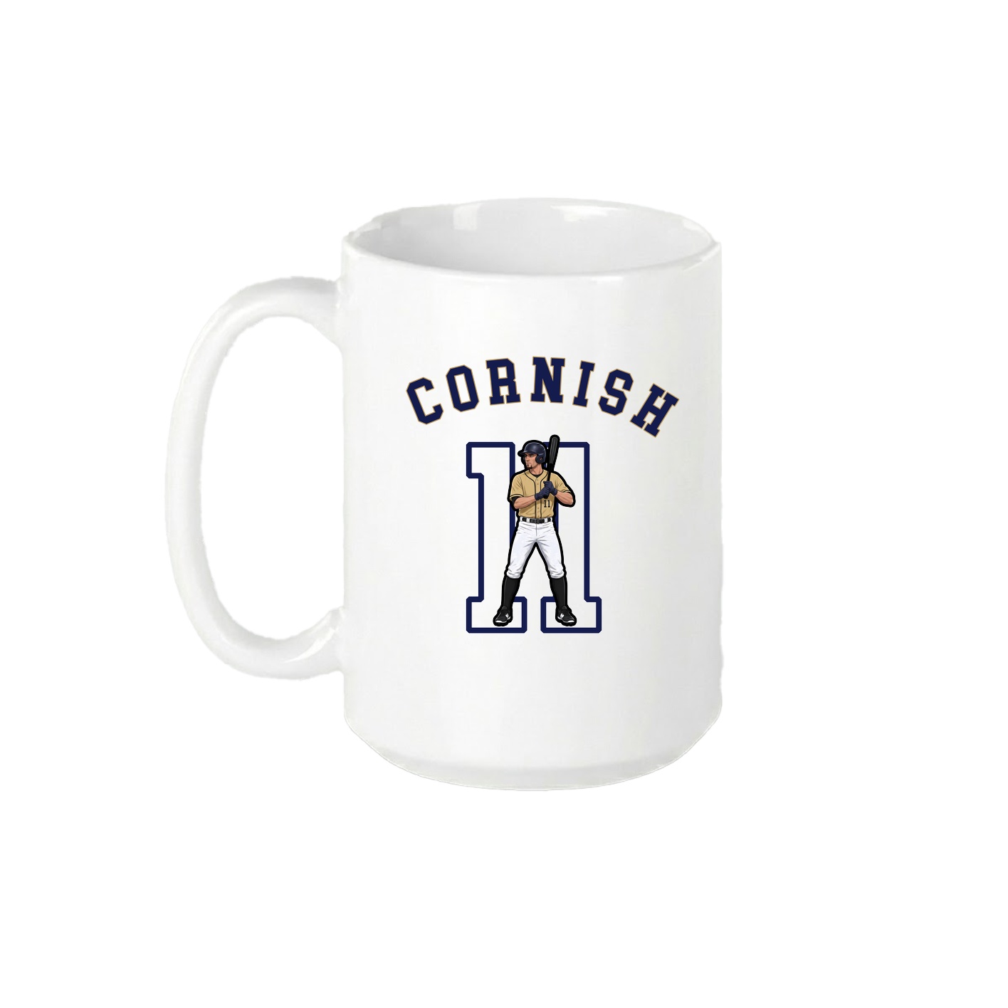 15oz Coffee Mug — Shirsey Arch in White