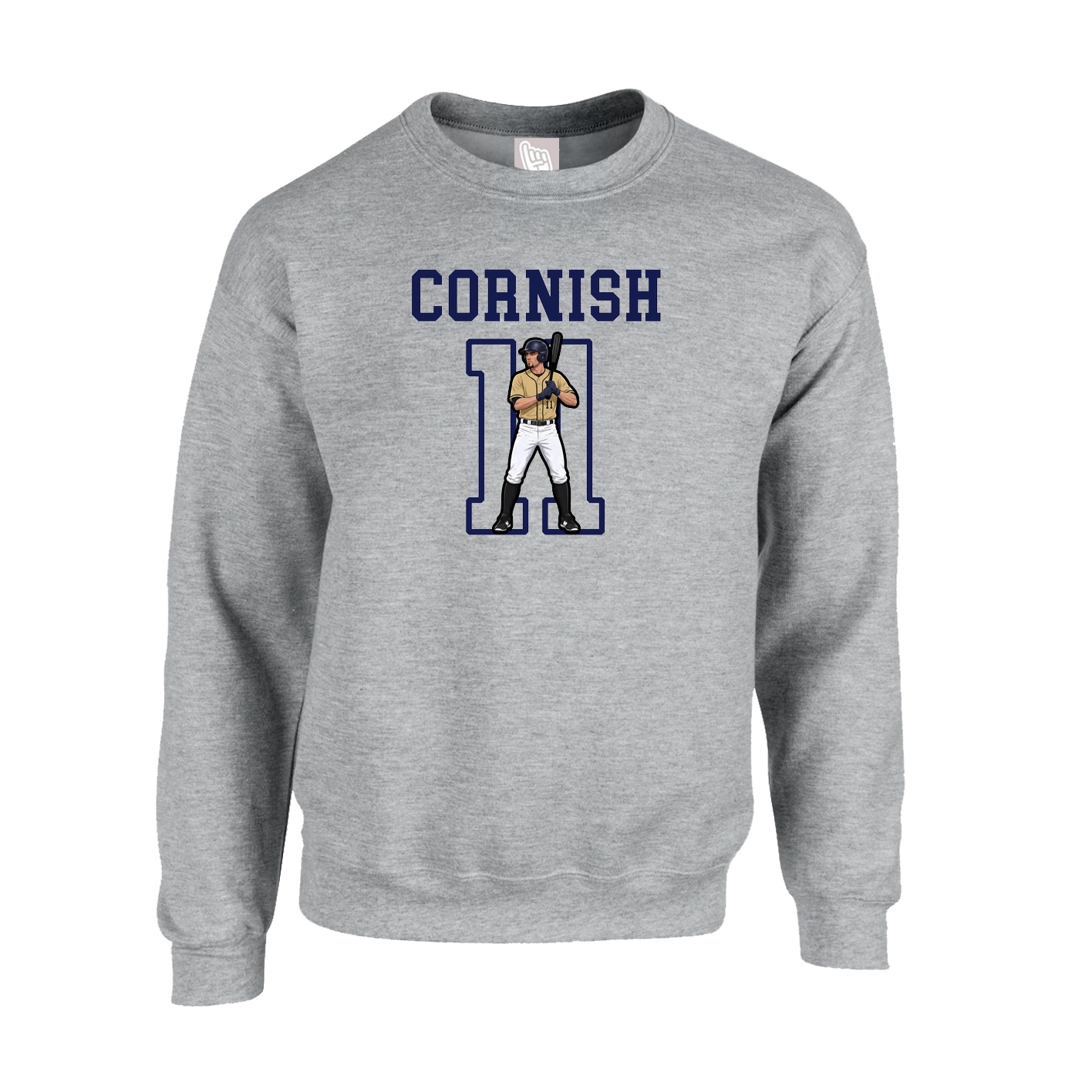 Fleece Crew — Shirsey in Grey
