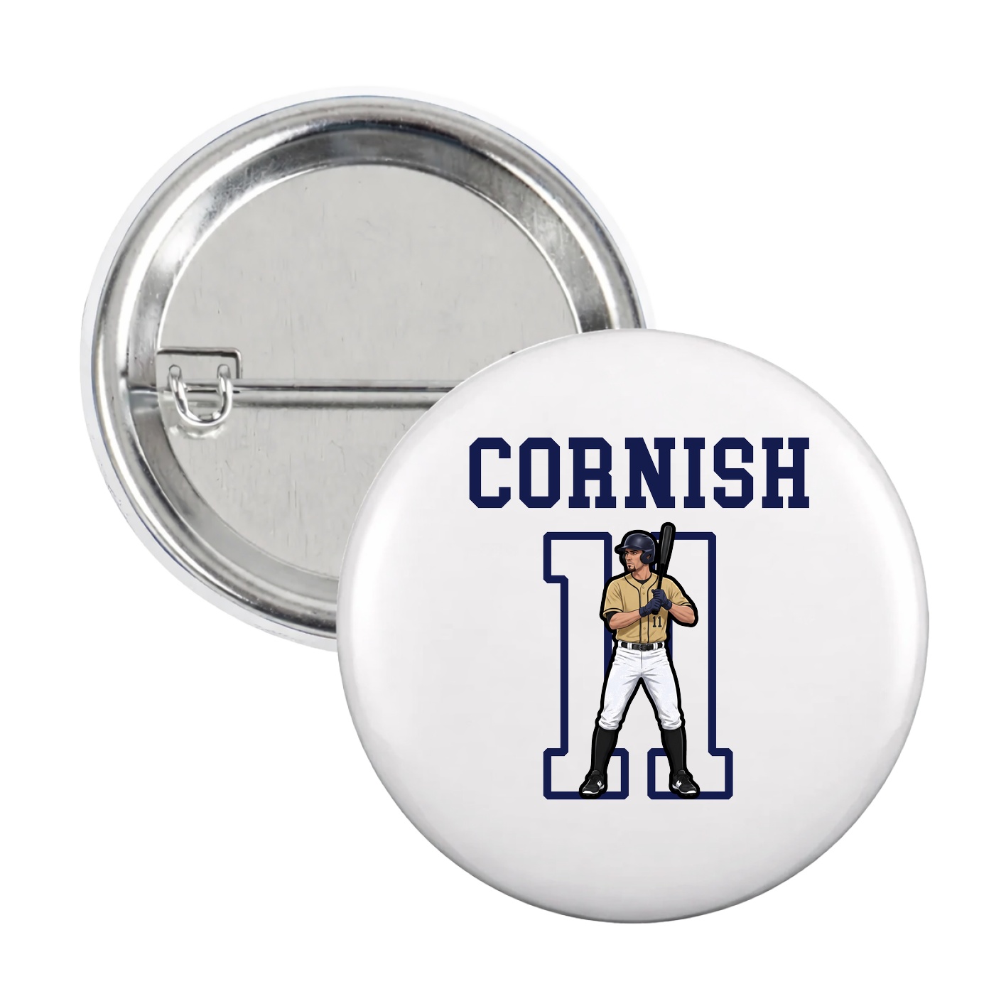 Game Day Button — Shirsey in White