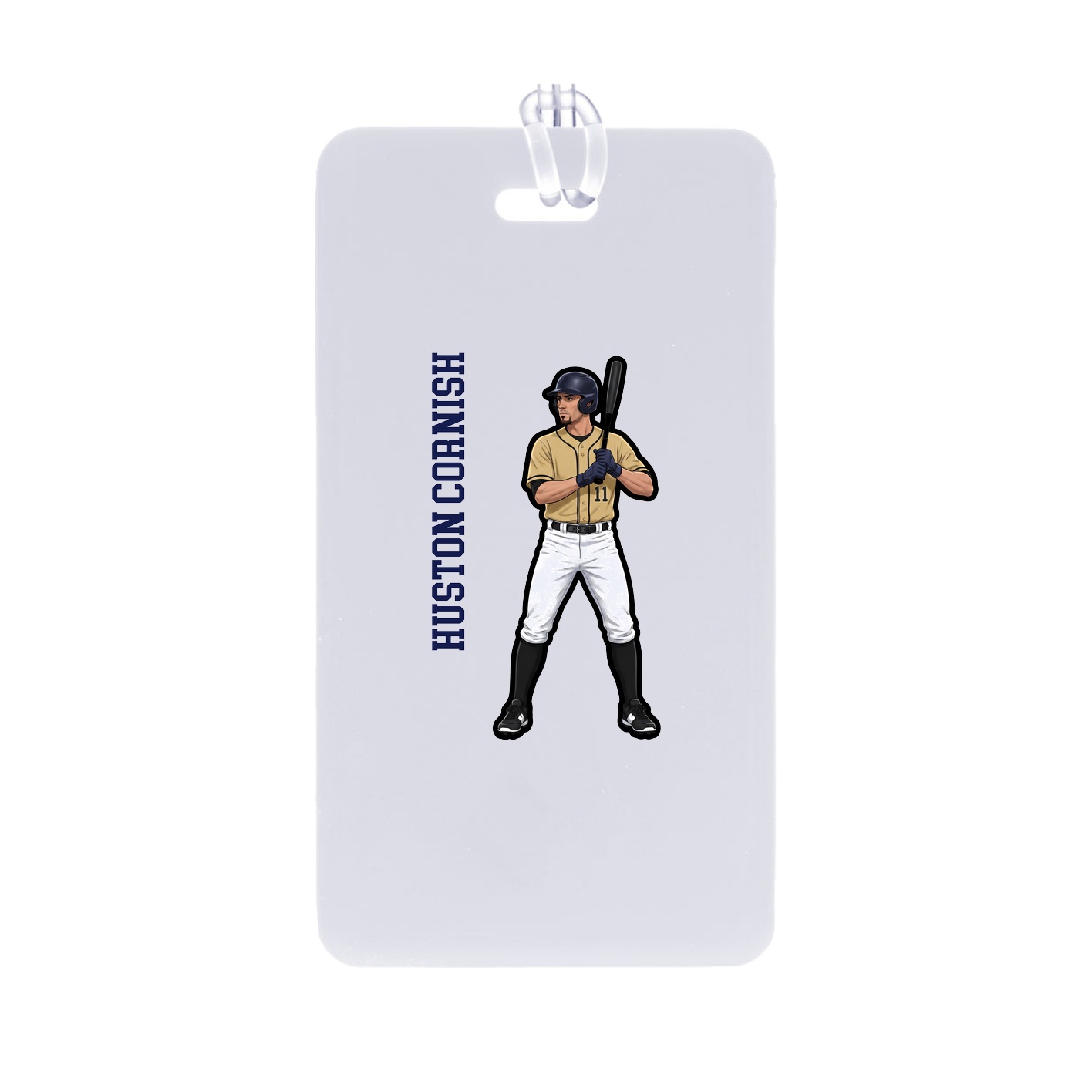 Bag Tag — Name Vertical in Classic