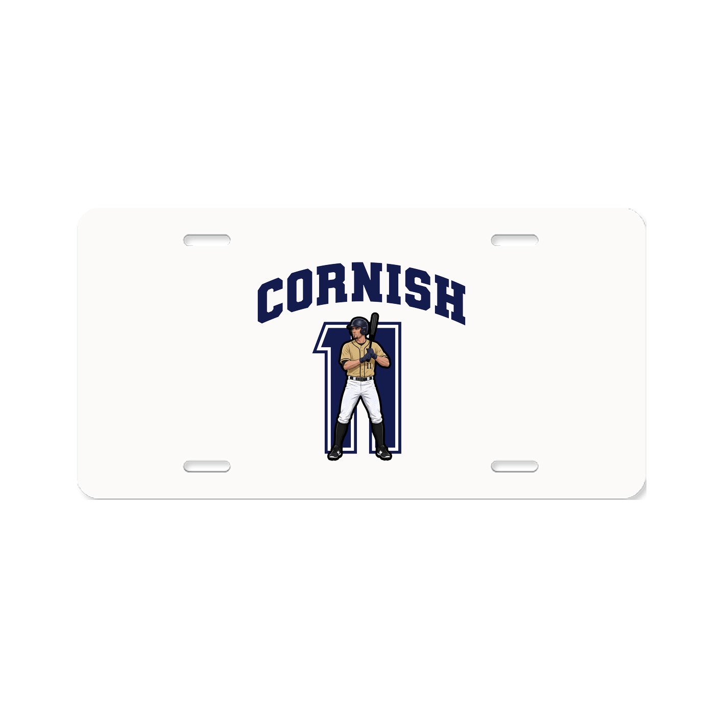 License Plate — Number in Classic