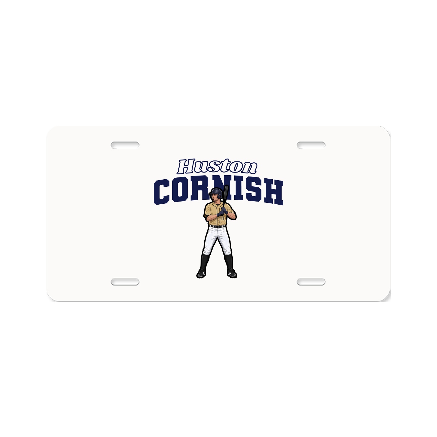 License Plate — Name Arch in Classic