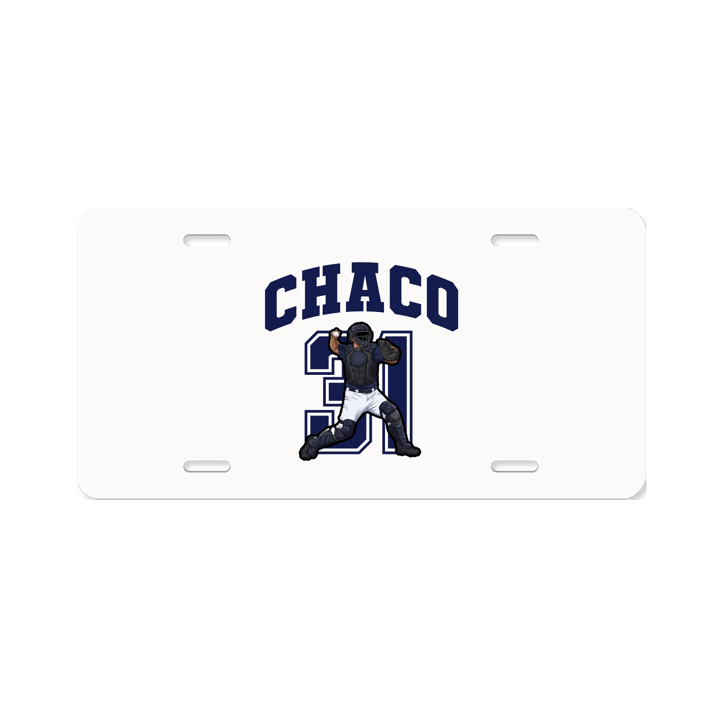 License Plate — Number in Classic