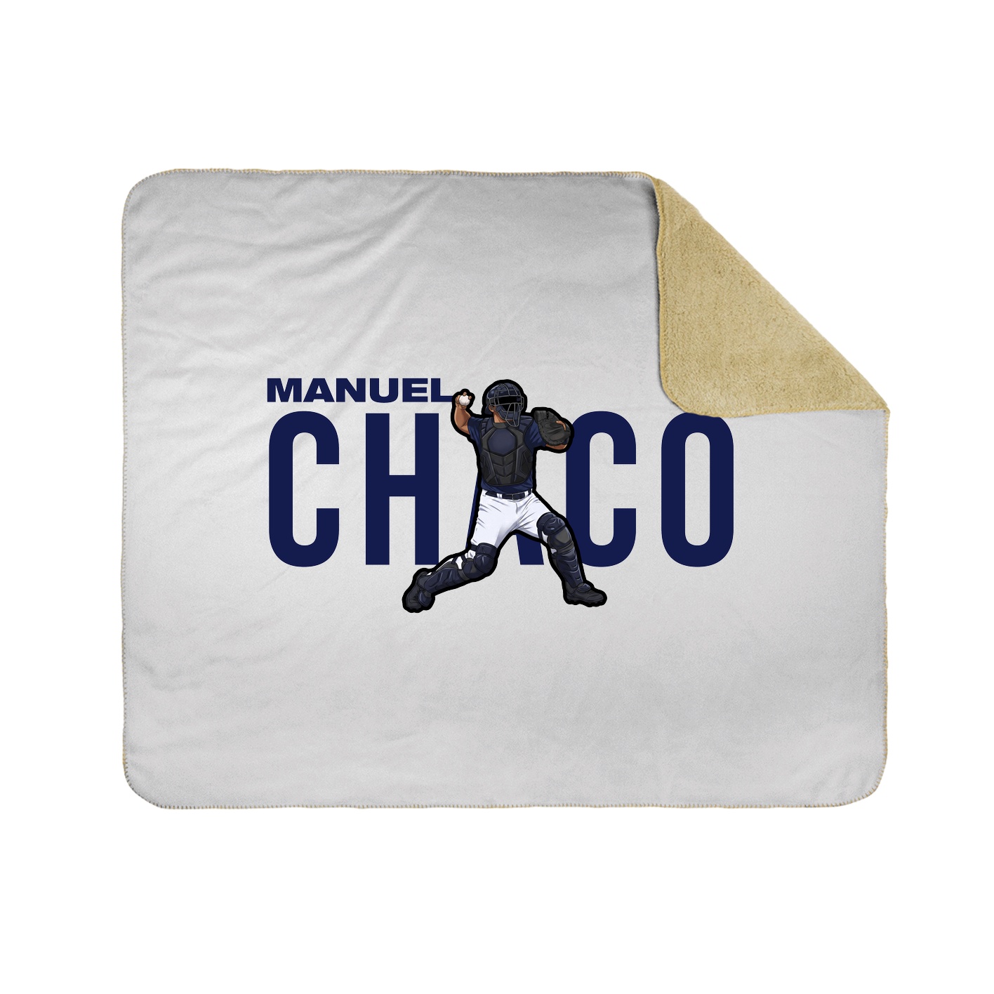 Throw Blanket — Player Name in White