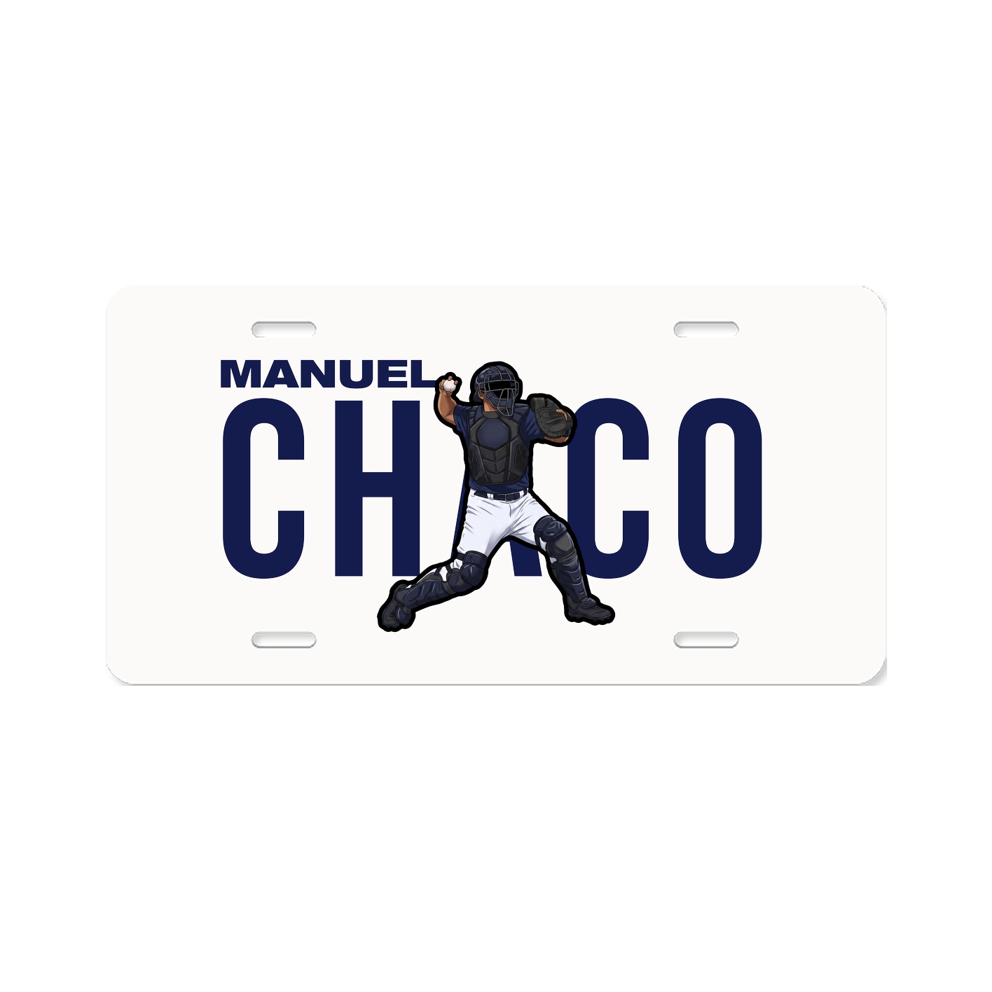 License Plate — Player Name in Classic