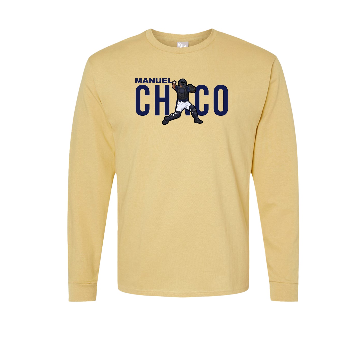 Long Sleeve Tee — Player Name in Vegas Gold
