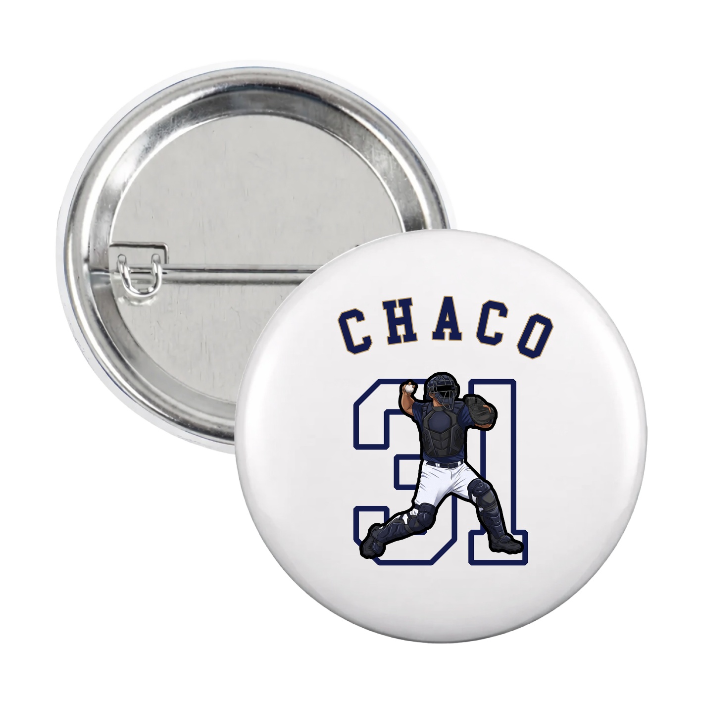 Game Day Button — Shirsey Arch in White
