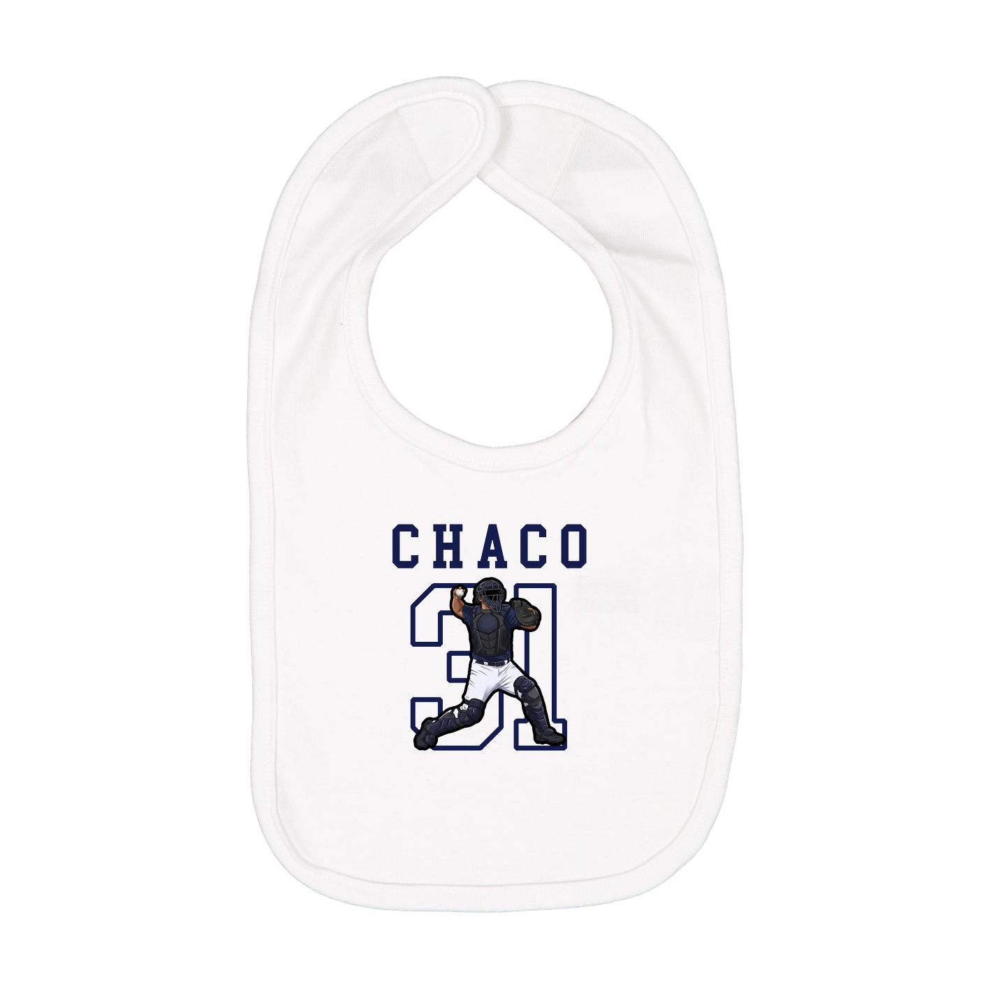 Infant Bib — Shirsey in White